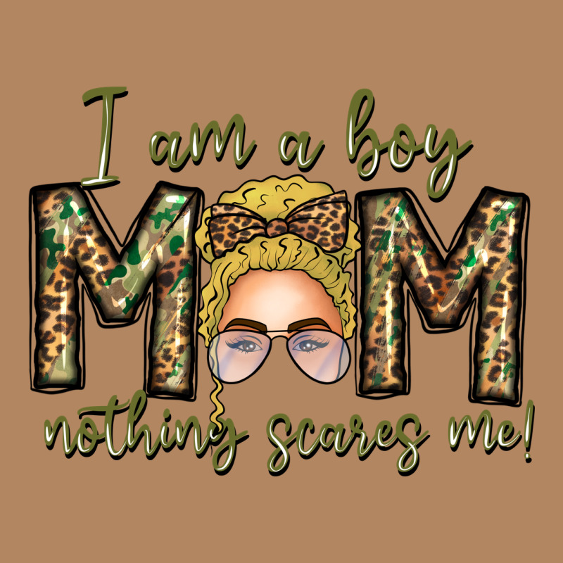 Iam Boy Mom Nothing Scares Me Long Sleeve Tee by CowhideDigitalArt | Teevron