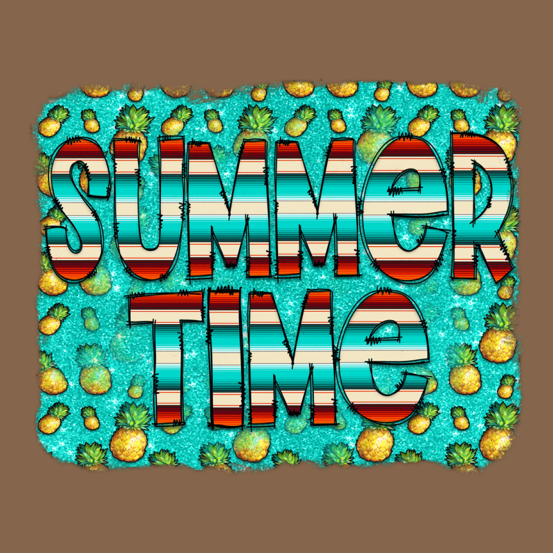 Summer Time Glitter Pineable Premium Tee by CowCowDesign | Teevron