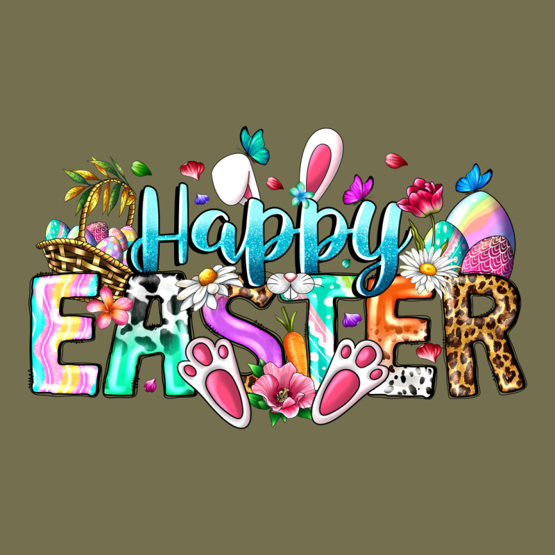 Happy Easter Bunny Vintage Hoodie by CowhideDigitalArt | Teevron