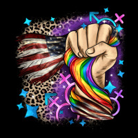 Lgbtq+ And American Flag Ladies Tee | Teevron
