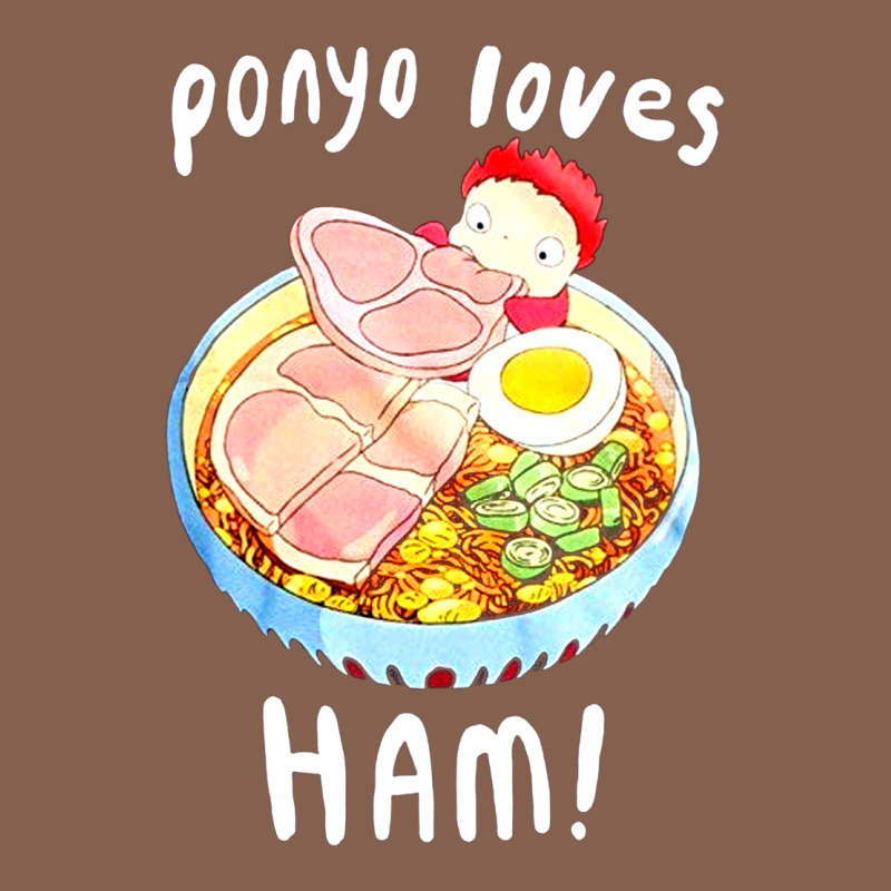 Studio Ghibli Ponyo Loves Ham Zipper Hoodie by linhVisuals | Teevron