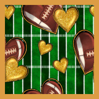 American Football Field And Hearts Seamless Pattern Urban Heavy Tee | Teevron
