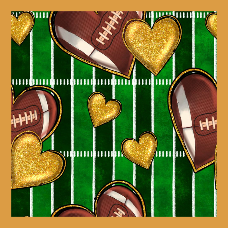 American Football Field And Hearts Seamless Pattern Urban Heavy Tee by BundleAndBundleShop | Teevron