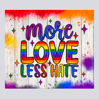 More Love Less Hate Tumbler Zipper Hoodie | Teevron