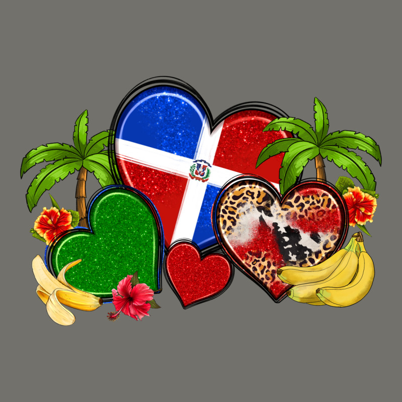 Dominican Republic Hearts Premium Hoodie by Artiststas | Teevron
