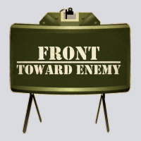 Front Toward Enemy Distressed Claymore Mine Military Zipper Hoodie | Teevron