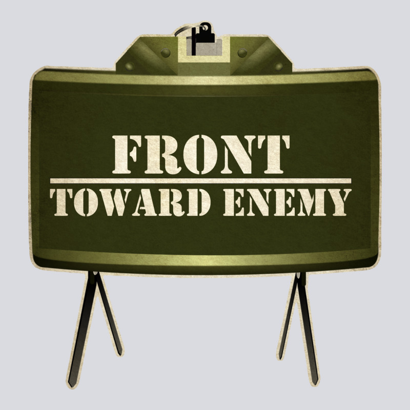 Front Toward Enemy Distressed Claymore Mine Military Zipper Hoodie by linhVisuals | Teevron