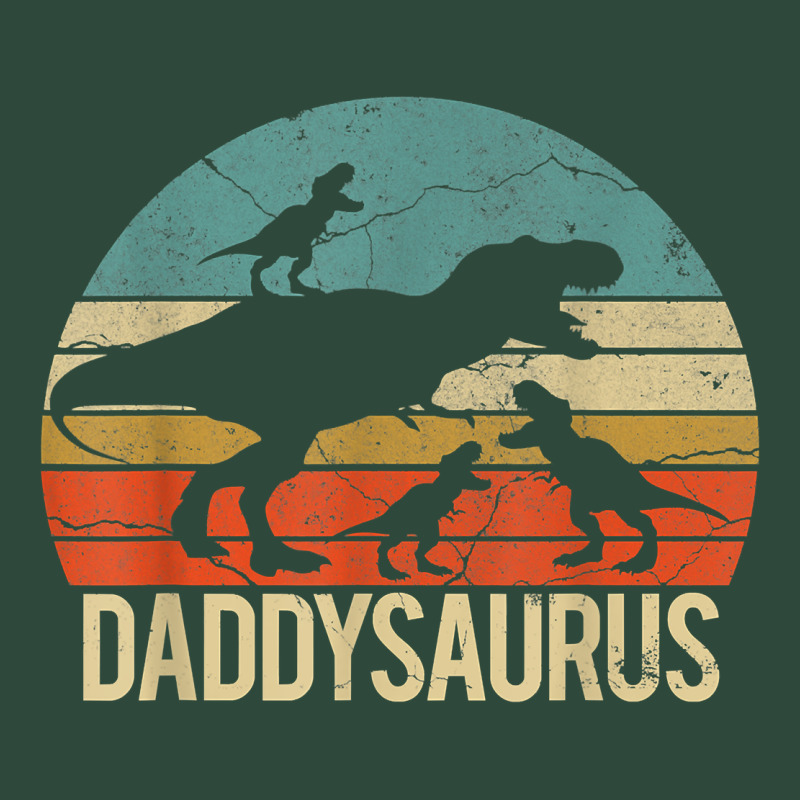 Daddy Dinosaur Daddysaurus 3 Three Kids Xmas Christmas Gift T Shirt Zipper Hoodie by linhVisuals | Teevron