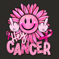 Hey Cancer Smiley Face Breast Cancer Heavy Core Tee | Teevron