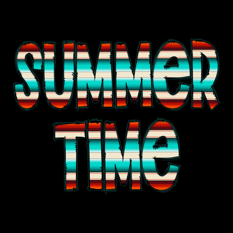 Summer Time Serape Doodle Premium Tee by CowCowDesign | Teevron