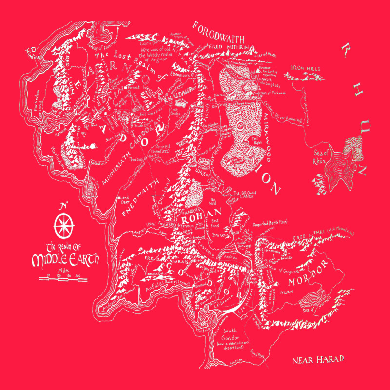 Middle Earth Map [tb] Zipper Hoodie by linhVisuals | Teevron