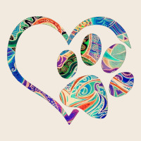 Dog Paw Print Tie Dye Rainbow Dog Lover Rescue Retro 70s T Shirt Zipper Hoodie | Teevron