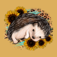 Sleeping Hedgehog Sunflower Leopard Premium Hoodie | Teevron