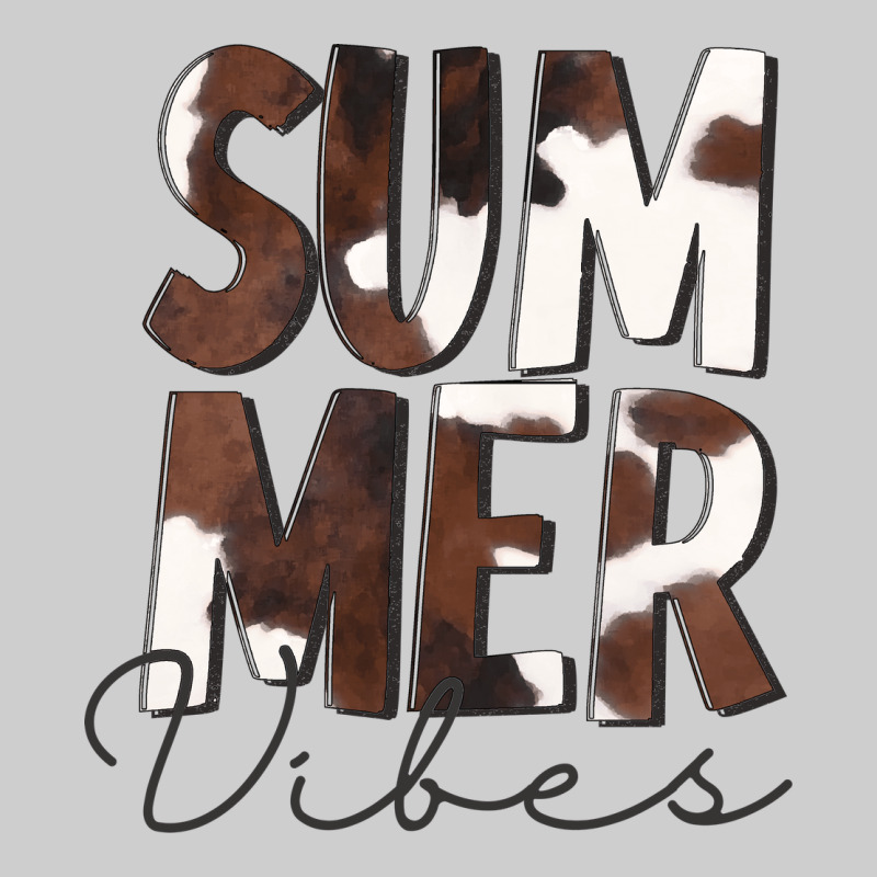 Summer Vibes Brown White Cowhide Premium Tee by CowCowDesign | Teevron