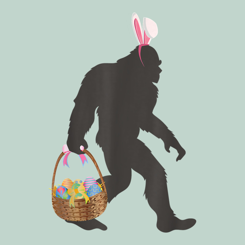 Funny Bigfoot Easter Design With Easter Basket And Bigfoot T Shirt Zipper Hoodie by linhVisuals | Teevron