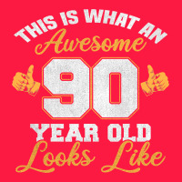 90th Birthday Novelty Gift Awesome 90 Year Old T Shirt Zipper Hoodie | Teevron