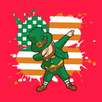 Dabbing Leprechaun Irish American Flag Zipper Hoodie | Teevron