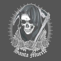 Santa Muerte Female Deity Mexican Satanic Dead Sugar Skull Tank Top Zipper Hoodie | Teevron