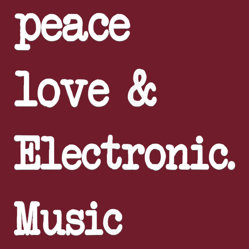 Peace Love & Electronic Music  Edm Techno T Shirt Zipper Hoodie by linhVisuals | Teevron