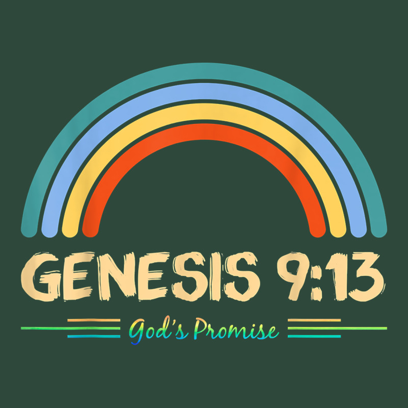 Genesis 913 God's Promise Faithfully Rainbow Bible Verse T Shirt Zipper Hoodie by linhVisuals | Teevron