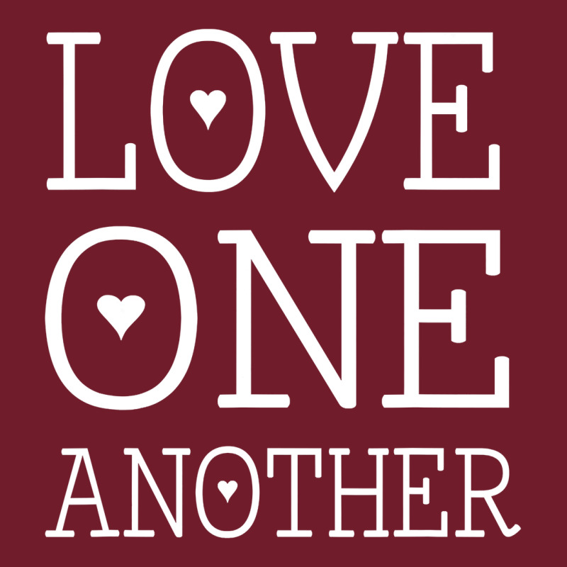 Love One Another Jesus Quote Christian T Shirt Zipper Hoodie by linhVisuals | Teevron