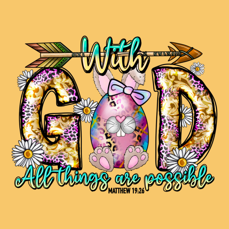 With God All Things Are Possible Easter Day Vintage Hoodie by CowhideDigitalArt | Teevron