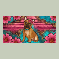 French Bulldog Floral License Plate Classic Tee | Teevron
