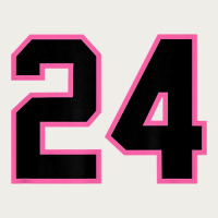 Number 24 Sports Jersey Athlete Fan Pink Black Lucky Number T Shirt Zipper Hoodie | Teevron