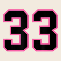 Number 33 Sports Jersey Athlete Fan Pink Black Lucky Number T Shirt Zipper Hoodie | Teevron