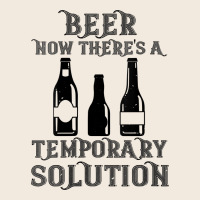 Womens Funny Beer Now There's A Temporary Solution Drinking Design V N Zipper Hoodie | Teevron