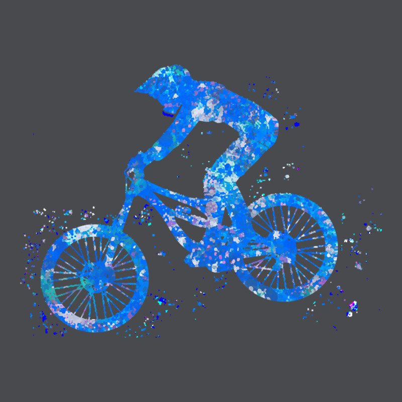 Downhill Mountain Bike T  Shirt Downhill Mountain Bike Jump Blue Water Zipper Hoodie by linhVisuals | Teevron
