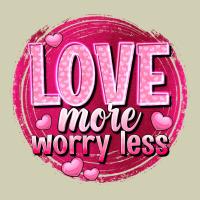 Love More Worry Less Valentine's Day Heavy Core Tee | Teevron