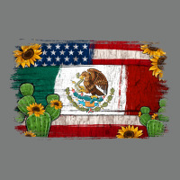Mexican American Flag Background Premium Hoodie | Teevron