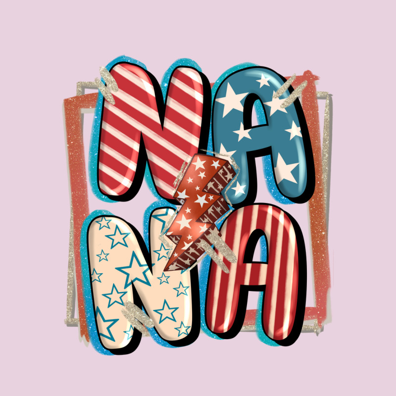 4th Of July Nana With Lightning Bolt Ladies Tee by FaDigitalArtStudio | Teevron