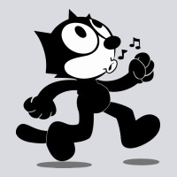 Felix The Black Cat Music Zipper Hoodie | Teevron