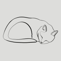 Sleeping Cat Line Art Zipper Hoodie | Teevron