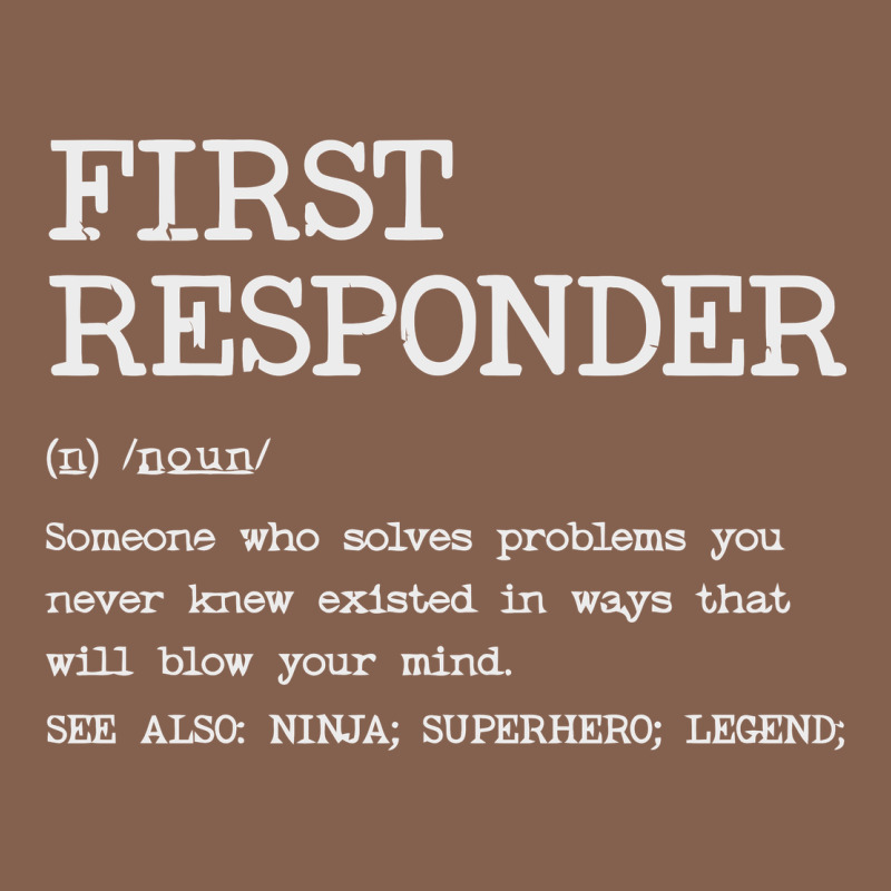 First Responder  Definition Design Zipper Hoodie by linhVisuals | Teevron