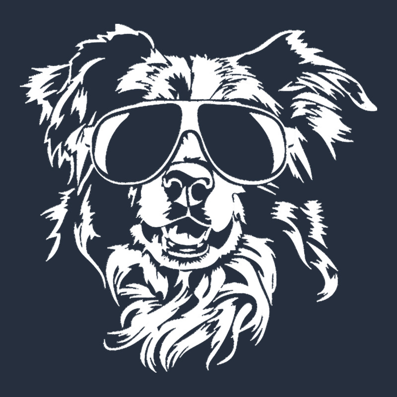 Border Collie Dog T  Shirt Border Collie With Sunglasses Cool Dog T  S Zipper Hoodie by linhVisuals | Teevron