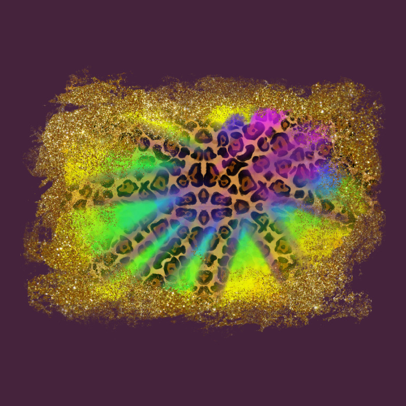 Colorful Glitter Leopard Background Premium Tee by RanaPortraitStore | Teevron