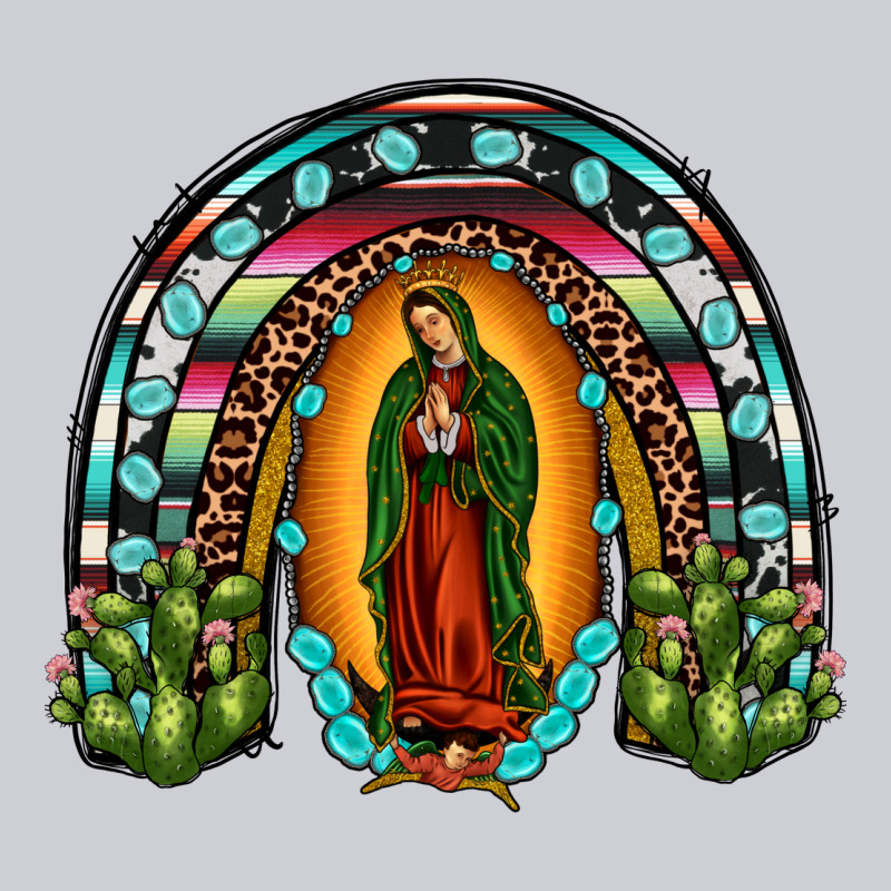 Our Lady Of Guadalupe Rainbow Heavyweight Sweatshirt by JahusDesignShop | Teevron