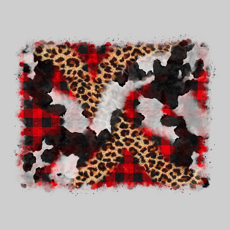Cowhide Buffalo Plaid Leopad Background Premium Tee by CowCowDesign | Teevron