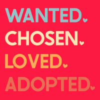 Adoption Day Announcement   Wanted Chosen Loved Adopted Premium T Shir Zipper Hoodie | Teevron
