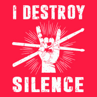 I Destroy Silence Drum Set Drummer Gift Zipper Hoodie | Teevron