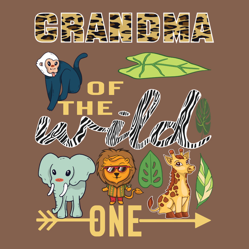 Grandma Of The Wild One Zoo Mother Birthday Safari Jungle Long Sleeve Zipper Hoodie by linhVisuals | Teevron