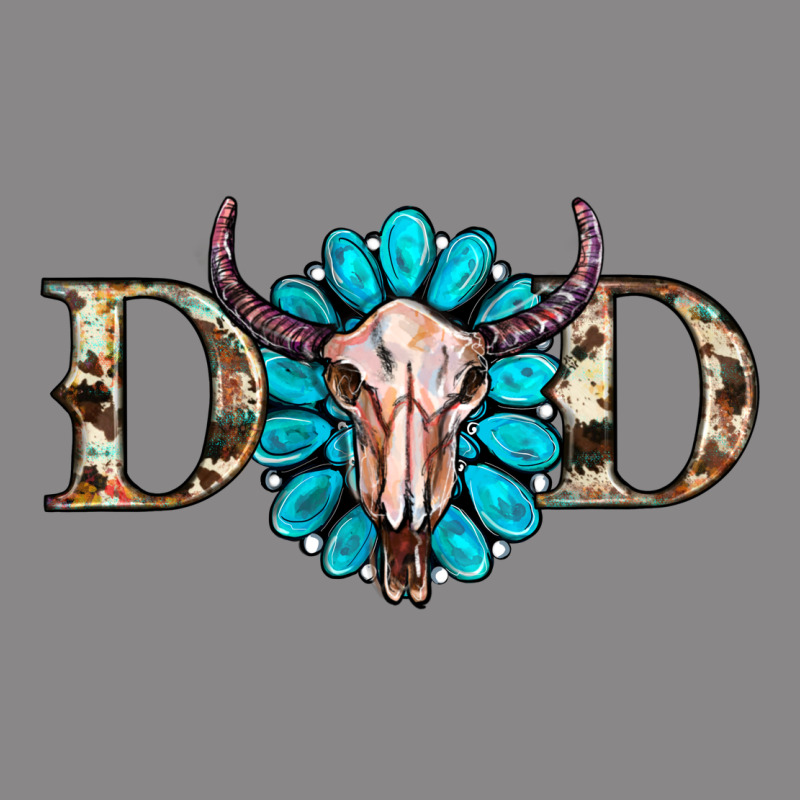 Western Dad With Gemstone And Skull Vintage Tee by RanaPortraitStore | Teevron