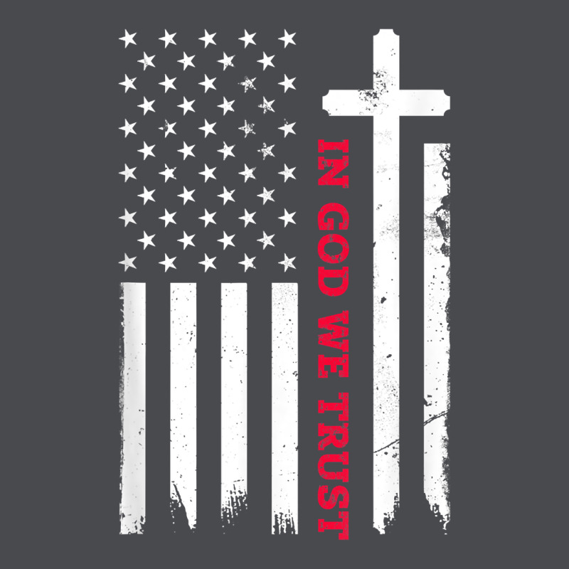 In God We Trust With Patriotic Vintage American Flag T Shirt Zipper Hoodie by linhVisuals | Teevron