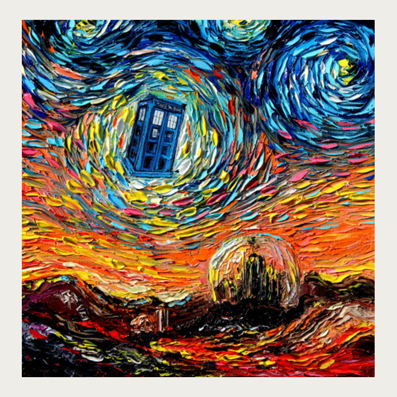 Van Gogh Never Saw Gallifrey Zipper Hoodie by linhVisuals | Teevron