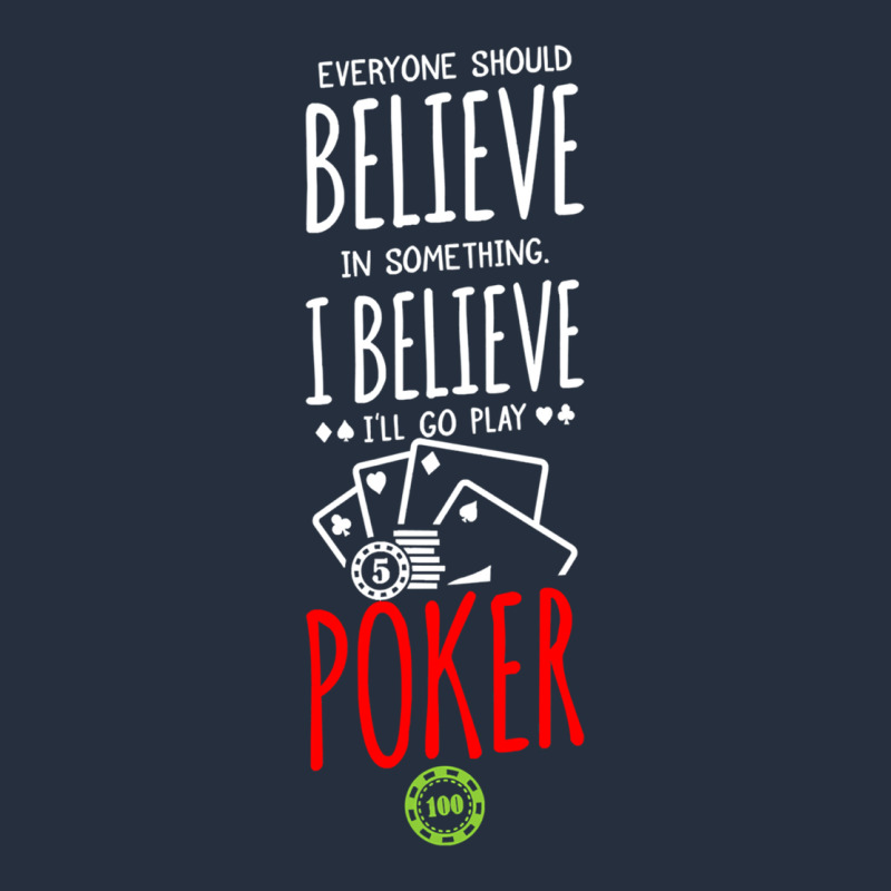 Poker Card Player Believe In Something Zipper Hoodie by linhVisuals | Teevron