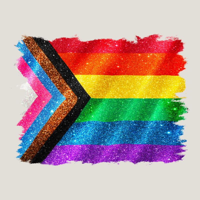 Pride Flag Background Heavy Core Tee by CowGirlArtShop | Teevron