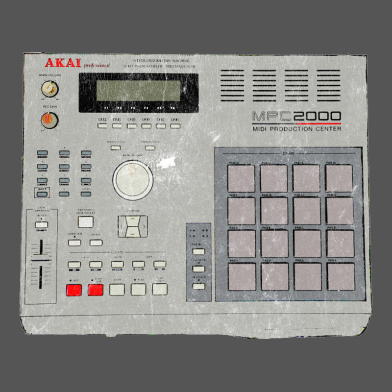 Akai Mpc2000 Zipper Hoodie by linhVisuals | Teevron